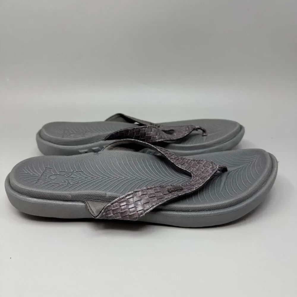 KuaiLu Womens Flip Flops Ladies Yoga Mat Comfortable Walking Thong Sandals 10.5